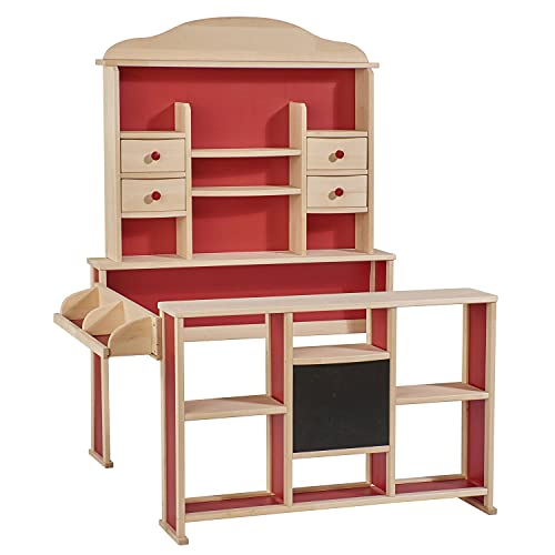 Eichhorn 100002556 - Kaufladen mit Theke, teilmontiert, 88,5 x 98 x 121 cm, Lindenholz Eichhorn 100002556 - Kaufladen mit Theke, teilmontiert, 88,5 x 98 x 121 cm, Lindenholz von Eichhorn