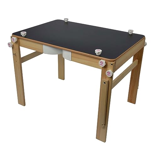 Eichhorn 100002573 - Maltafel für Kreide, Folienstift und Schreibtisch, 2 in 1, Umbaubar, Holztafel 52x50,5x128,5cm / Holztisch 48x70x51,5cm, Kiefernholz Eichhorn 100002573 - Maltafel für Kreide, Folienstift und Schreibtisch, 2 in 1, Umbaubar, Holztafel 52x50,5x128,5cm / Holztisch 48x70x51,5cm, Kiefernholz von Eichhorn