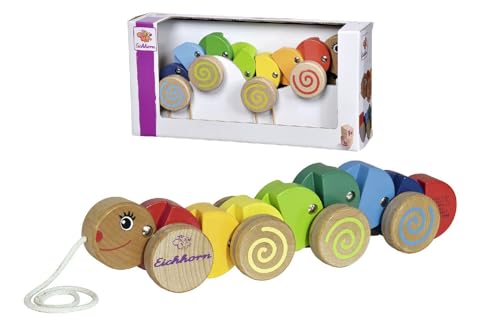 Eichhorn 100003447 - Nachziehtier Raupe mit Bewegung, 32 cm lang, Buchenholz Eichhorn 100003447 - Nachziehtier Raupe mit Bewegung, 32 cm lang, Buchenholz von Eichhorn
