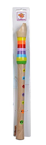 Eichhorn - Musik Holzflöte, Bunte Flöte aus Holz mit 7 Löchern, inkl. Liederbuch mit DREI Liedern zum nachspielen, 32 cm lang, ab Vier Jahren Eichhorn - Musik Holzflöte, Bunte Flöte aus Holz mit 7 Löchern, inkl. Liederbuch mit DREI Liedern zum nachspielen, 32 cm lang, ab Vier Jahren von Eichhorn