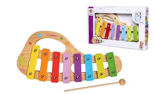 Eichhorn 100003482 Musik xylophon aus Holz Bunte Tonleiter mit 8 Tönen, inkl. 1 Klöppel und Liederbuch mit fünf Liedern zum nachspielen, 3 teilig, 30 x 15 cm groß, ab Zwei Jahren Eichhorn 100003482 Musik xylophon aus Holz Bunte Tonleiter mit 8 Tönen, inkl. 1 Klöppel und Liederbuch mit fünf Liedern zum nachspielen, 3 teilig, 30 x 15 cm groß, ab Zwei Jahren von Eichhorn