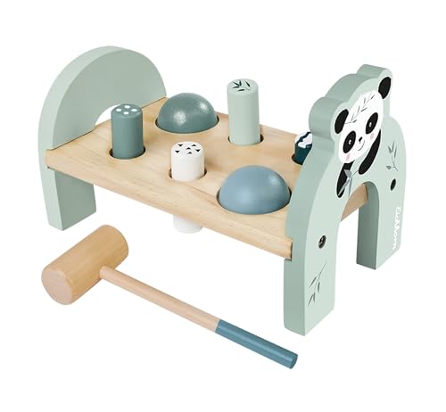 Eichhorn - Klopfbank mit 4 Klopfstiften und 2 Kugeln, inkl. Hammer, 8 teilig, 23x12,5x14,5 cm groß, aus Birkenholz, ab 1 Jahr Eichhorn - Klopfbank mit 4 Klopfstiften und 2 Kugeln, inkl. Hammer, 8 teilig, 23x12,5x14,5 cm groß, aus Birkenholz, ab 1 Jahr von Eichhorn