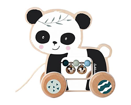 Eichhorn - Nachziehtier, Panda mit Geräuschen und Bewegung, 15 cm lang, aus Birkenholz, ab 1 Jahr Eichhorn - Nachziehtier, Panda mit Geräuschen und Bewegung, 15 cm lang, aus Birkenholz, ab 1 Jahr von Eichhorn