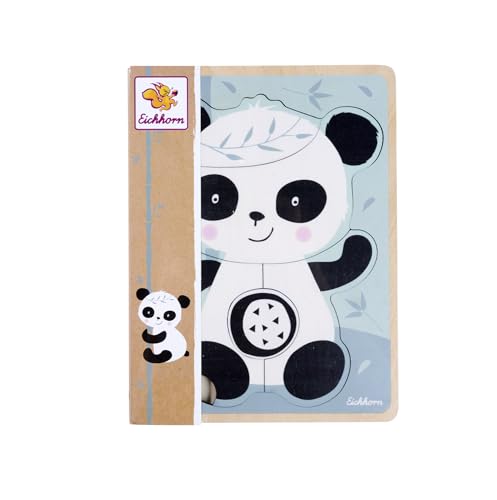 Eichhorn - Puzzle mit Pandamotiv, Konturenpuzzle aus 6 Teilen, 15x20 cm, aus Holz, ab 1 Jahr Eichhorn - Puzzle mit Pandamotiv, Konturenpuzzle aus 6 Teilen, 15x20 cm, aus Holz, ab 1 Jahr von Eichhorn