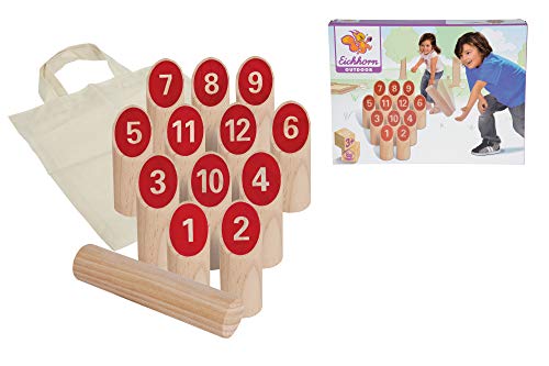 Eichhorn 100004540 - Wurfspiel - in Stoffbeutel - 14 teilig - Outdoor, Naturfarben Eichhorn 100004540 - Wurfspiel - in Stoffbeutel - 14 teilig - Outdoor, Naturfarben von Eichhorn
