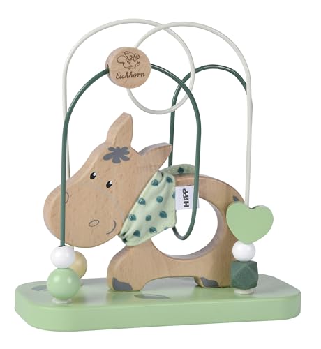Eichhorn - Baby Hipp Motorikschleife mit 2 Schleifen und Eselmotiv, 6x18x18cm, 100% FSC Zertifiziertes Buchen- und Birkenholz, ab 1 Jahr Eichhorn - Baby Hipp Motorikschleife mit 2 Schleifen und Eselmotiv, 6x18x18cm, 100% FSC Zertifiziertes Buchen- und Birkenholz, ab 1 Jahr von Eichhorn