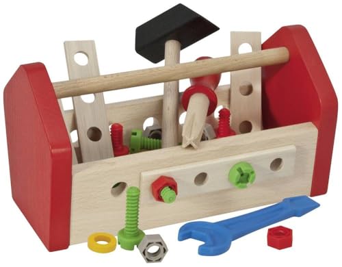 Eichhorn - 100028103 - Constructor Werkzeugkasten, 30-teilig, Holzspielzeug inklusive Werkzeug, Schrauben und Bauelementen, Kompatibel mit Constructor, Buchenholz, Motorikspielzeug ab 3 Jahren Eichhorn - 100028103 - Constructor Werkzeugkasten, 30-teilig, Holzspielzeug inklusive Werkzeug, Schrauben und Bauelementen, Kompatibel mit Constructor, Buchenholz, Motorikspielzeug ab 3 Jahren von Eichhorn