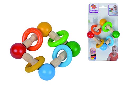 Eichhorn - Baby Greifling mit Ringen, bunter geometrischer Greifling mit Holz- und Silikonringen, aus 100 Prozent FSC zertifiziertem Buchenholz, ab 3 Monaten Eichhorn - Baby Greifling mit Ringen, bunter geometrischer Greifling mit Holz- und Silikonringen, aus 100 Prozent FSC zertifiziertem Buchenholz, ab 3 Monaten von Eichhorn