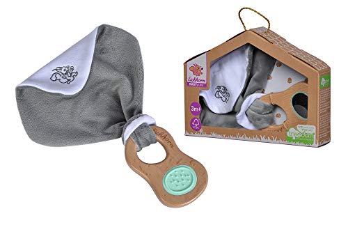 Eichhorn - Baby Pure Greifling mit Schmusetuch - aus FSC 100% zertifiziertem Buchenholz, nachhaltiges Holzspielzeug, mit Spiegel, BPA frei, für Kinder ab den ersten Lebensmonaten geeignet von Eichhorn