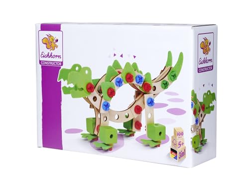Eichhorn - Constructor Dinosaurier, 3 Modellvarianten: Stegosaurus, T-Rex, Bronchiosaurus, 100-tlg., 100% zertifiziertes Buchenholz, ab 5 Jahren Eichhorn - Constructor Dinosaurier, 3 Modellvarianten: Stegosaurus, T-Rex, Bronchiosaurus, 100-tlg., 100% zertifiziertes Buchenholz, ab 5 Jahren von Eichhorn