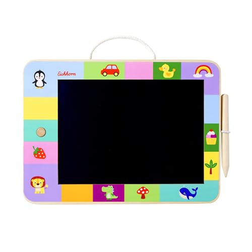 Eichhorn – LCD Zeichentafel mit einer Zeichenfläche von 22,5x16 cm, inkl. Zeichenstift, lasse deiner Kreativität freien Lauf, Batterien im Lieferumfang enthalten, aus Birken und Sperrholz, ab 3 Jahren Eichhorn – LCD Zeichentafel mit einer Zeichenfläche von 22,5x16 cm, inkl. Zeichenstift, lasse deiner Kreativität freien Lauf, Batterien im Lieferumfang enthalten, aus Birken und Sperrholz, ab 3 Jahren von Eichhorn