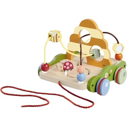 Eichhorn – Nachziehwagen mit Motorik und Schiebespiel, unterstützt Dein Kind beim Laufen Lernen, motorische Fähigkeiten weiterentwickeln, 19x20 cm, aus 100% FSC zertifiziertem Sperrholz, ab 1 Jahr Eichhorn – Nachziehwagen mit Motorik und Schiebespiel, unterstützt Dein Kind beim Laufen Lernen, motorische Fähigkeiten weiterentwickeln, 19x20 cm, aus 100% FSC zertifiziertem Sperrholz, ab 1 Jahr von Eichhorn