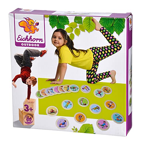 Eichhorn - Outdoor Bewegungsspiel, animiert Kinder zum Bewegen, Turnen und Auslassen, 20 Spielscheiben mit Motiven, inkl. Stoffbeutel zur Aufbewahrung, aus Lindensperrholz, ab 3 Jahren Eichhorn - Outdoor Bewegungsspiel, animiert Kinder zum Bewegen, Turnen und Auslassen, 20 Spielscheiben mit Motiven, inkl. Stoffbeutel zur Aufbewahrung, aus Lindensperrholz, ab 3 Jahren von Eichhorn