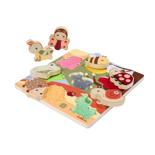 Eichhorn – Stoff Fühlpuzzle mit 7 Tieren und unterschiedlichen Textilelementen, fördert die Feinmotorik und den Tastsinn, 22x22 cm groß, 8 teilig, aus 100% FSC zertifiziertem Sperrholz, ab 1 Jahr Eichhorn – Stoff Fühlpuzzle mit 7 Tieren und unterschiedlichen Textilelementen, fördert die Feinmotorik und den Tastsinn, 22x22 cm groß, 8 teilig, aus 100% FSC zertifiziertem Sperrholz, ab 1 Jahr von Eichhorn