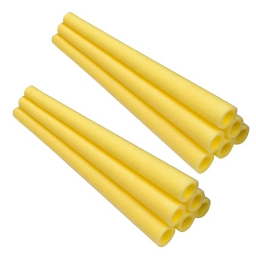Eieenotee 12pcs 35,4 Langlebige Trampolinpolabdeckungen, Sicherheitsh¨¹lsen f¨¹r Trampolinstangen, Gelbes Schutzzubeh?r von Eieenotee