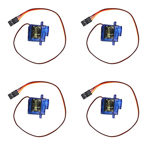 Eighosee 4 StüCke Smart Elektronik Rc Mini 9G 1,6 Kg Servo Motor Sg90 für Rc 250 450 Hubschrauber Flugzeug Auto Boot von Eighosee