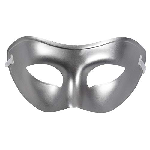 Eighosee Fantasy Herren Maskerade Ball Maske Kostüm Party Augenmaske Fancy Vintage Silber von Eighosee