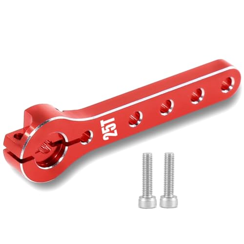 Eighosee Metall 25t Lenkarm Servohorn für 1/10 RC Crawler Axial Scx10 TRX4-6 Teile Rot von Eighosee