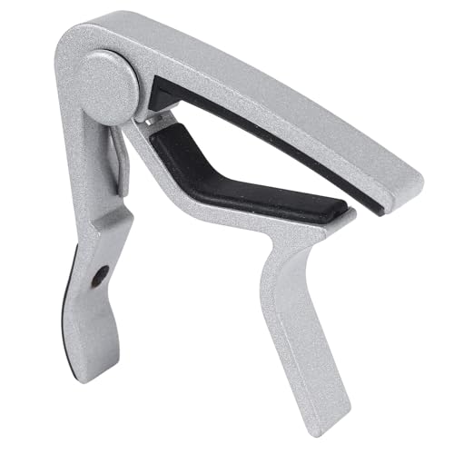 Eighosee Schnell aendern 6tring akustisch elektrisch Gitarre ausloesen Schluessel Klemme (Silber) von Eighosee