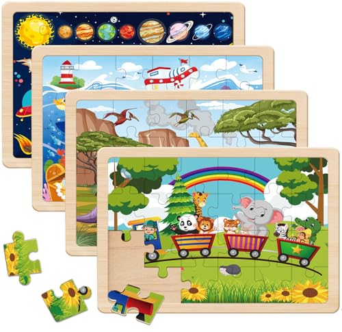 Puzzle für Kinder von 4 bis 6 Jahren, 24-teiliges Holzpuzzle für Kleinkinder im Alter von 3, 4, 5, 6 Jahren, Puzzles für Jungen und Mädchen, Lernspielzeug Puzzle für Kinder von 4 bis 6 Jahren, 24-teiliges Holzpuzzle für Kleinkinder im Alter von 3, 4, 5, 6 Jahren, Puzzles für Jungen und Mädchen, Lernspielzeug von Eirenke