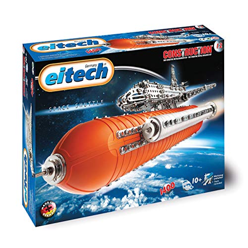 Eitech 00012 00012-Metallbaukasten-Space Shuttle Deluxe Set, 1400-teilig, Multi Color von Eitech