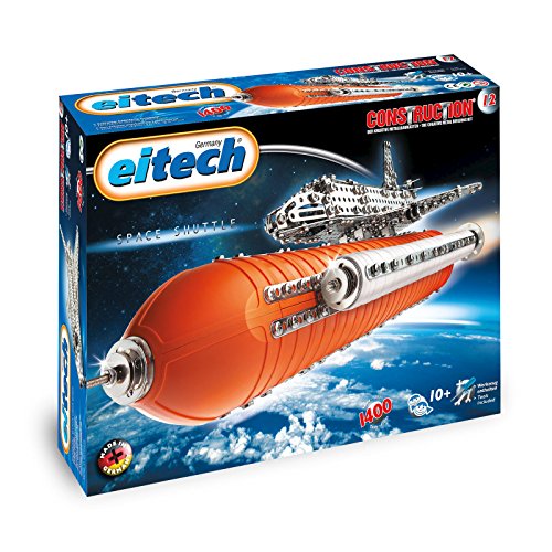 Eitech 00012 00012-Metallbaukasten-Space Shuttle Deluxe Set, 1400-teilig, Multi Color von eitech