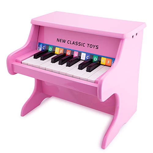 New Classic Toys - 10158 - Musikinstrument - Piano - Rose - 18 Tasten von New Classic Toys