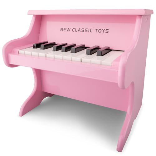 New Classic Toys - 10158 - Musikinstrument - Piano - Rose - 18 Tasten von New Classic Toys