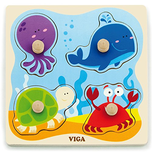Viga 50132 Toys - Steckpuzzle - Unterwasserwelt von Eitech