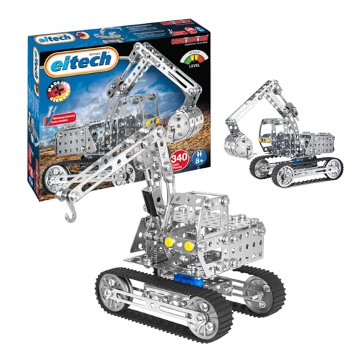 Eitech 00009 Metallbaukasten - Bagger, Baukasten mit 340 Teilen und 3 Bauvarianten, Konstruktionsspielzeug für Kinder ab 8 Jahren, Baustellenspielzeug Eitech 00009 Metallbaukasten - Bagger, Baukasten mit 340 Teilen und 3 Bauvarianten, Konstruktionsspielzeug für Kinder ab 8 Jahren, Baustellenspielzeug von Eitech