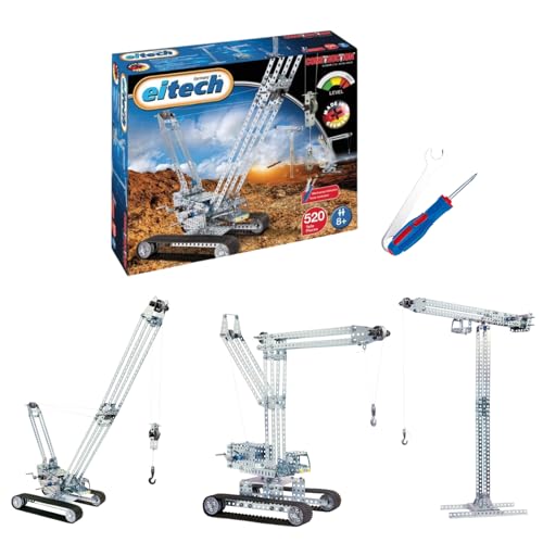 Eitech 00018 Metallbaukasten - Raupenkran/Baukran von Eitech