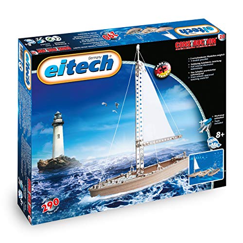 Eitech 00020 Modellbaukästen-Metallbaukasten-Boote Set, 290-teilig, Multi Color von Eitech