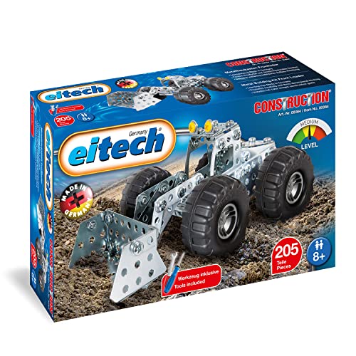 Eitech 00084 Metallbaukasten - Radlader, Modellfahrzeug mit 200 Bauteilen, Baustellenfahrzeug Modellbausatz, Konstruktionsspielzeug für Kinder ab 8 Jahren Eitech 00084 Metallbaukasten - Radlader, Modellfahrzeug mit 200 Bauteilen, Baustellenfahrzeug Modellbausatz, Konstruktionsspielzeug für Kinder ab 8 Jahren von Eitech