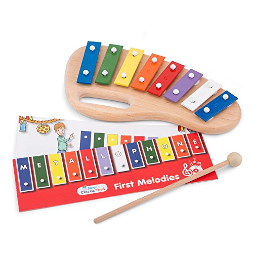 New Classic Toys - 10210 - Musikinstrument - Metallophon mit Musikbuch - 8 Töne - Mit Griff New Classic Toys - 10210 - Musikinstrument - Metallophon mit Musikbuch - 8 Töne - Mit Griff von Eitech