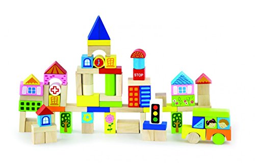 Viga Toys - Holzebausteine - Stadt - 75 Stück Viga Toys - Holzebausteine - Stadt - 75 Stück von Eitech