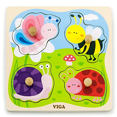 Viga Toys - Steckpuzzle - Insekten von Eitech
