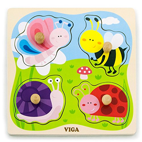 Viga Toys - Steckpuzzle - Insekten Viga Toys - Steckpuzzle - Insekten von Eitech