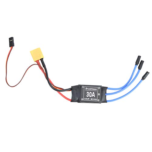 30A Brushless ESC, Brushless Regler XT60 Stecker Eletronic Speed ​​Controller Elektronischer Drehzahlregler für RC Fernsteuerung Drohne Hubschrauber FPV von Ejoyous