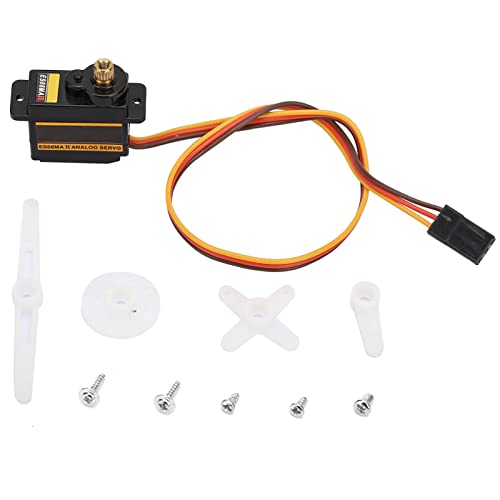 Ejoyous Metallgetriebe Servo Set, Mini Metal Gear Analog Servo für EMAX ES08MA II 12 g/1,8 kg/10 Sekunden Hochgeschwindigkeits-Servo Analog Gear von Ejoyous