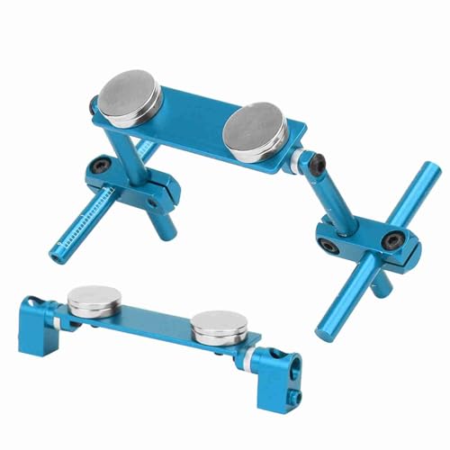 Ejoyous RC Car Body Mount Kit Magnetic RC Körperschale -Halterung CNC Aluminiumlegierung Einstellbarer für 1/10 -Autos mit Starkem Magnet (Himmelblau) von Ejoyous
