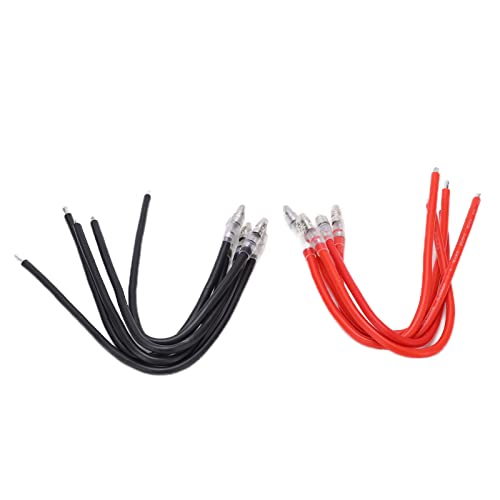 Ejoyous RC-Motorkabel, 10-teiliges Silikondraht-Motoranschluss-Verlängerungskabel für RC-Auto-, Boots-, Flugzeug- und Bürstenmotor Ejoyous RC-Motorkabel, 10-teiliges Silikondraht-Motoranschluss-Verlängerungskabel für RC-Auto-, Boots-, Flugzeug- und Bürstenmotor von Ejoyous
