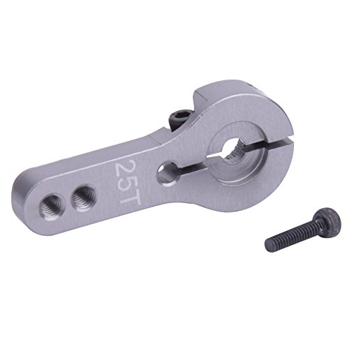 Ejoyous Servo Lenkarm 25T verstellbar Aluminiumlegierung für RC Modellbau mit Schraube für Auto oder Helikopter (Ti-Farbe) von Ejoyous