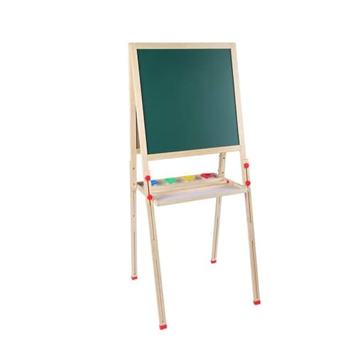 Ejoyous Staffelei Holz, Zweiseitige Magnetische Whiteboard Tafel Verstellbare Höhe Staffelei mit Papierrolle 3 Farbtöpfe für Kunst Kreativität Ejoyous Staffelei Holz, Zweiseitige Magnetische Whiteboard Tafel Verstellbare Höhe Staffelei mit Papierrolle 3 Farbtöpfe für Kunst Kreativität von Ejoyous