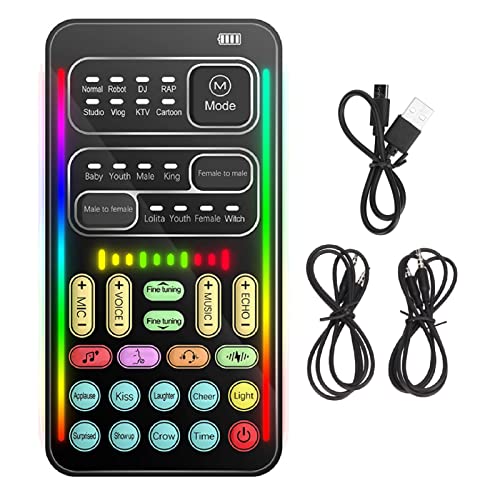 Ejoyous Stimmenversteller Handheld, Tragbarer Stimmenverzerrer Echtzeit-Soundmodifikator mit 8 Stimmeffekten & 8 Soundmodi, für Online-Gaming Live-Streaming Computer Mobiltelefon Ejoyous Stimmenversteller Handheld, Tragbarer Stimmenverzerrer Echtzeit-Soundmodifikator mit 8 Stimmeffekten & 8 Soundmodi, für Online-Gaming Live-Streaming Computer Mobiltelefon von Ejoyous