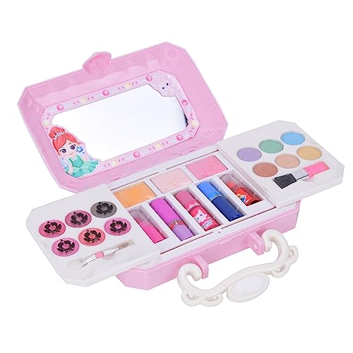 Ejoyous Tragbares Kinder-Make-up, Wasserlösliches Spielzeug, Miniatur-Schönheitsbox, Kosmetik-Dekoration, Spielzeug, Sicher, Ungiftig, Kleine Mädchen ab 3 Jahren Ejoyous Tragbares Kinder-Make-up, Wasserlösliches Spielzeug, Miniatur-Schönheitsbox, Kosmetik-Dekoration, Spielzeug, Sicher, Ungiftig, Kleine Mädchen ab 3 Jahren von Ejoyous