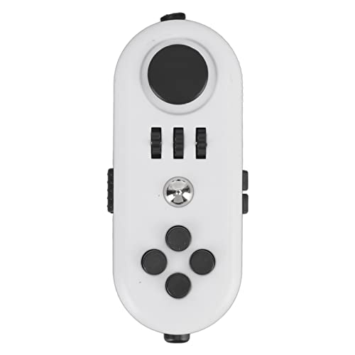 Ejoyous Zappelspielzeug, Zappel-Gamecontroller-Pad mit 13 Spielmethoden, Tragbares, Leichtes, Sensorisches EDC-Spielzeug Gegen Angstzustände Zur Stressreduzierung und (5 Weiß und Schwarz) von Ejoyous