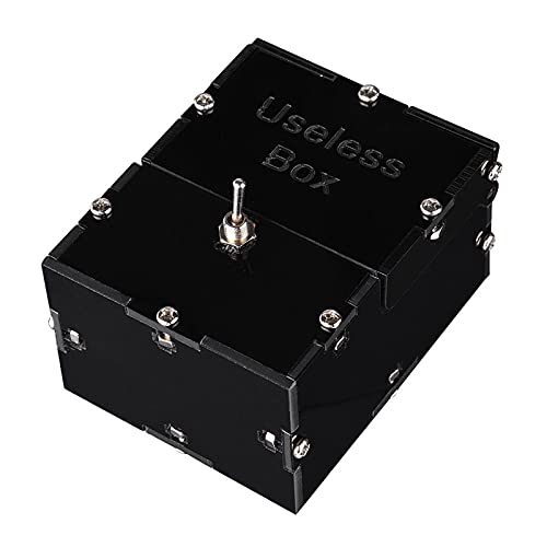 Ejoyous nutzlose Box, Kinder Erwachsene Lustiges Spielzeug Einzigartige Kreative Geschenke Useless Box DIY Parts Kit Automatic Box Leave Me Alone Useless Schaltet Sich Selbst aus in der von Ejoyous