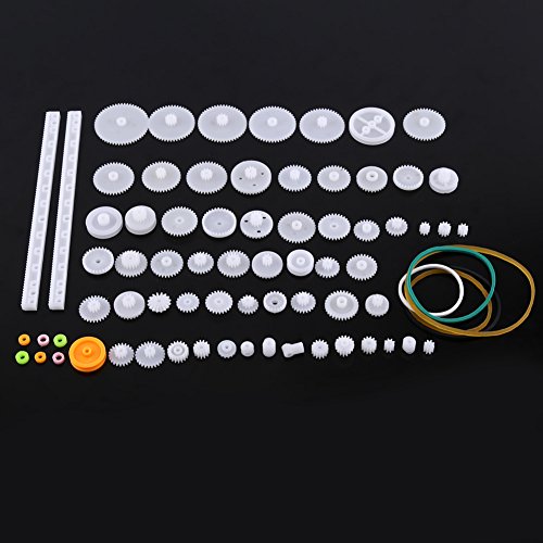 Kunststoff Zahnräder Modellbau, Kleines Plastik Zahnrad Übersetzung Mini Motor Getriebe Zahnradsatz, Zahnrad Ersatzteile für DIY RC Rdron Auto Helikopter Modellhubschrauber Spielz (75 Arten Gear-Kit) Kunststoff Zahnräder Modellbau, Kleines Plastik Zahnrad Übersetzung Mini Motor Getriebe Zahnradsatz, Zahnrad Ersatzteile für DIY RC Rdron Auto Helikopter Modellhubschrauber Spielz (75 Arten Gear-Kit) von Ejoyous