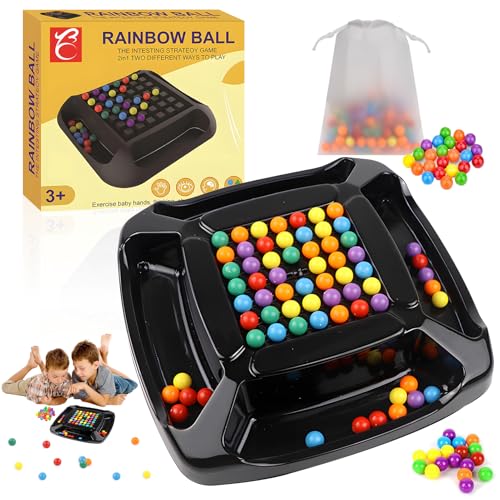 Ekukeon Intellektuelles Schachbrett - Doppelduell,48 Stück Rainbow Ball,Elimination Brettspiel,Regenbogenball Schachbrett Strategiespiele,Matching Strategiespiele Brettspiel für Kinder und Erwachsene Ekukeon Intellektuelles Schachbrett - Doppelduell,48 Stück Rainbow Ball,Elimination Brettspiel,Regenbogenball Schachbrett Strategiespiele,Matching Strategiespiele Brettspiel für Kinder und Erwachsene von Ekukeon