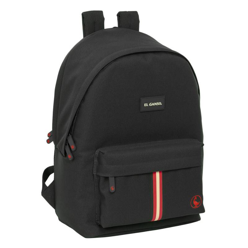 Schulrucksack El Ganso +usb el ganso basics Schwarz 31 x 44 x 18 cm von El Ganso